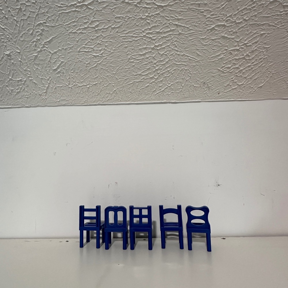 Fundex Stacking Chairs Game Replacement Chairs Lot of 17 Red Blue Yellow Parts - Picture 2 of 7